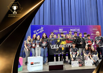 Campioana mondială la robotică în SUA, echipa „Velocity” continuă cursa spre MTI și se înscrie în „100 de tineri pentru dezvoltarea României”