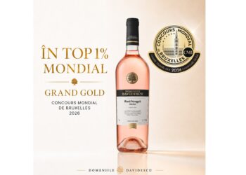 Printre cele mai bune rosé-uri din lume: Domeniile Davidescu câștigă Grand Gold la Concours Mondial de Bruxelles