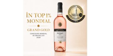 Printre cele mai bune rosé-uri din lume: Domeniile Davidescu câștigă Grand Gold la Concours Mondial de Bruxelles