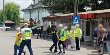 Activități de educație rutieră și patrulă școlară desfășurate de polițiștii Serviciului Rutier Brăila la Salcia Tudor