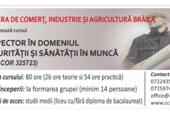 Curs Inspector în domeniul securității și sănătății în muncă