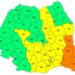 Cod Galben și Cod Portocaliu de vreme severă: Averse torențiale, vijelii și cantități masive de apă în mai multe regiuni, inclusiv în județul Brăila
