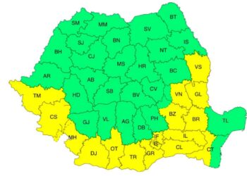 Avertizări meteo pentru perioada 19 – 21 iulie 2026
