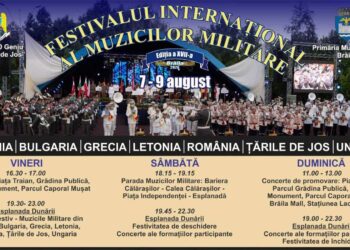 Brăila va găzdui cea de-a XVII-a ediție a Festivalului Internațional al Muzicilor Militare