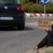 Tânără din Ucraina, depistată cerșind într-un sens giratoriu de la intrarea în Brăila