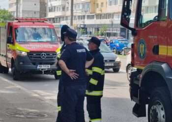 Intervenție a pompierilor pe Calea Călărașilor