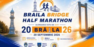 Braila BRIDGE Half Marathon 2026, primul semimaraton din România care traversează Podul Suspendat peste Dunăre de la Brăila
