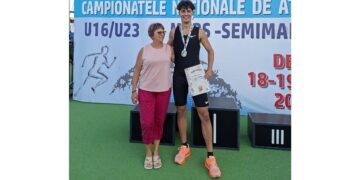 Brăileanul Denis Marius Buzoiu medaliat cu argint la Campionatele Naționale de atletism Under 23