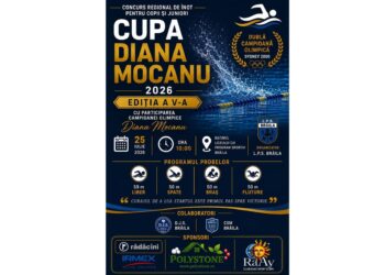 Sâmbătă are loc a V-a ediție a concursului regional de înot „Cupa Diana Mocanu”