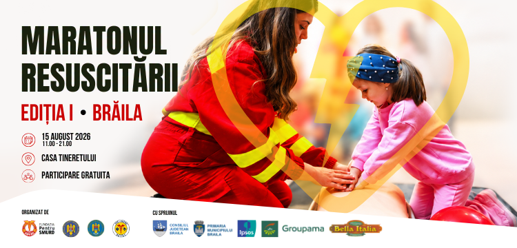 Prima ediție a „Maratonului Resuscitării” vine la Brăila, pe 15 august 2026