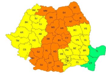 Caniculă extremă și furtuni violente lovesc țara la final de săptămână