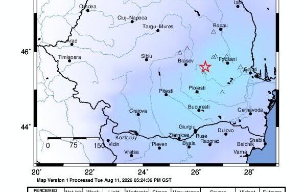 Cutremur de magnitudine 4,5 în zona seismică Vrancea