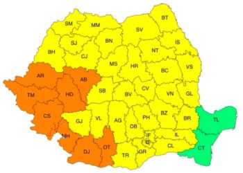 Județul Brăila, sub incidența unui Cod Galben de caniculă și „nopți tropicale”