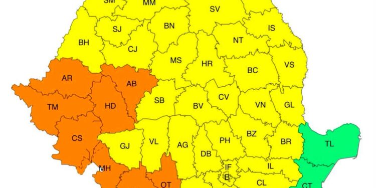 Județul Brăila, sub incidența unui Cod Galben de caniculă și „nopți tropicale”