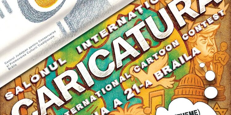 Personalități internaționale, sub lupa satirei la Salonul Internațional de Caricatură Brăila 2026