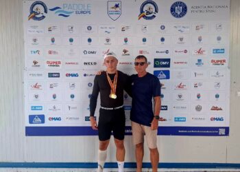Trei medalii obținute de Eduard Stoian la Campionatele Naționale de Juniori 1 la kaiac – sprint