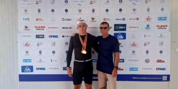 Trei medalii obținute de Eduard Stoian la Campionatele Naționale de Juniori 1 la kaiac – sprint
