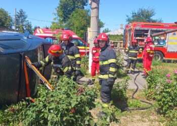 Accident în municipiul Brăila, la intersecția dintre strada Valea Călugărească și strada Timiș