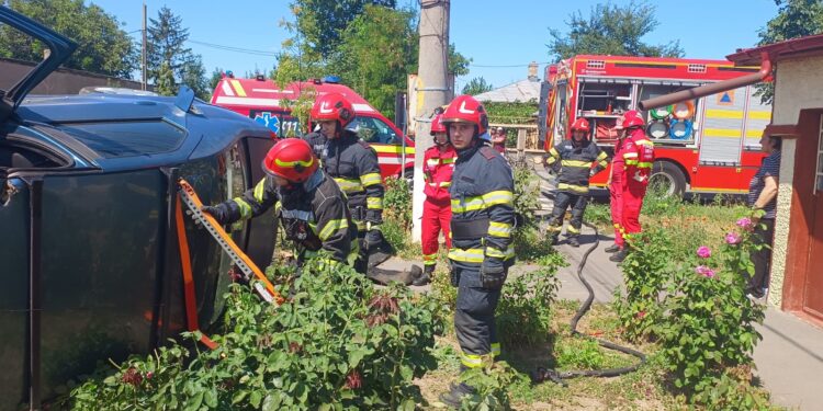 Accident în municipiul Brăila, la intersecția dintre strada Valea Călugărească și strada Timiș