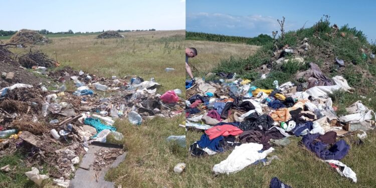 Comuna Galbenu amendată de Garda de Mediu pentru depozitări necontrolate de deșeuri