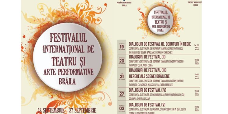 Programul Festivalului Internațional de Teatru și Arte Performative Brăila 2026