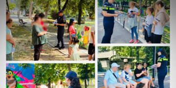 „O vară în siguranță” la Zilele Brăilei: Polițiștii, alături de copii și părinți la atelierele din Grădina Publică
