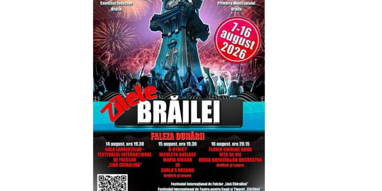 Programul manifestărilor de Zilele Brăilei 2026