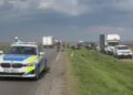 Accident cu 3 autoturisme implicate pe DN2B