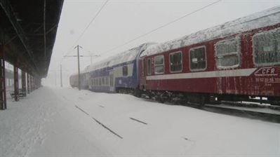 S-a reluat circulatia trenurilor in conditii de iarna