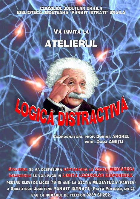 Atelier de „Logică distractiva” la Biblioteca Judeteana