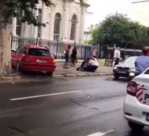Update: A fost gasit barbatul care a provocat accidentul din fata Biserici Grecesti