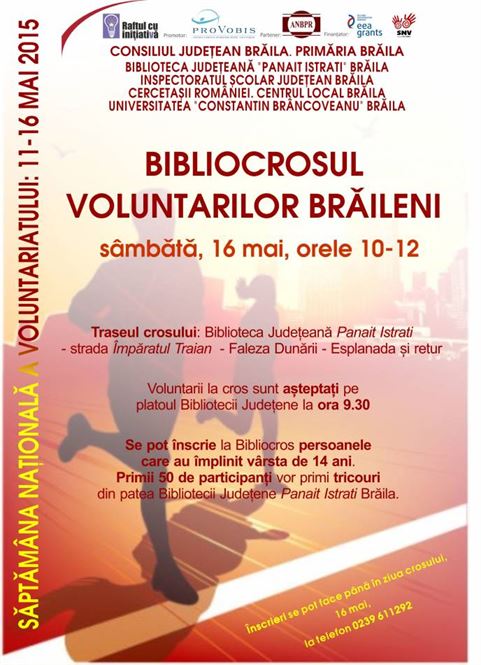 Bibliocrosul voluntarilor braileni