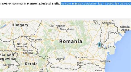 Cutremur cu epicentrul in judetul Braila