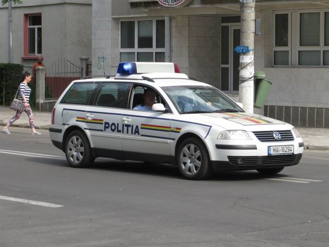 Efective sporite de politisti pe strazile Brailei