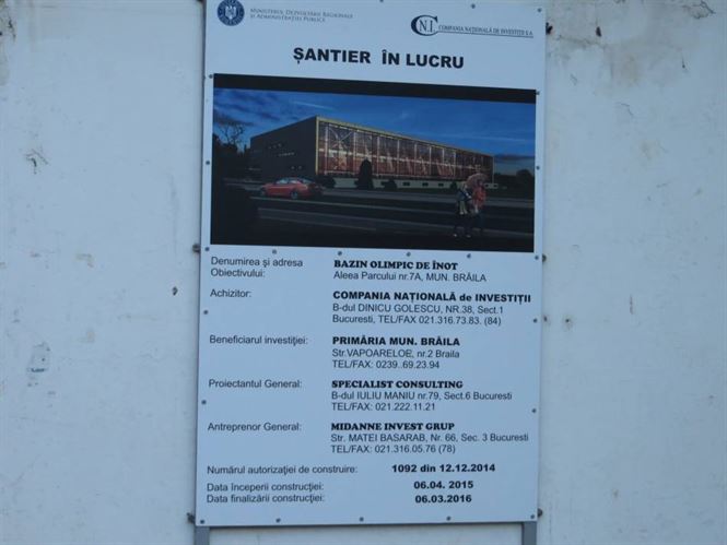 Peste 10 luni ar trebui sa avem un nou bazin olimpic de inot