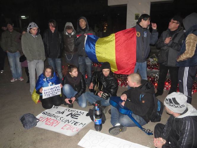 Elemente turbulente au stricat mitingul din Piata Independentei