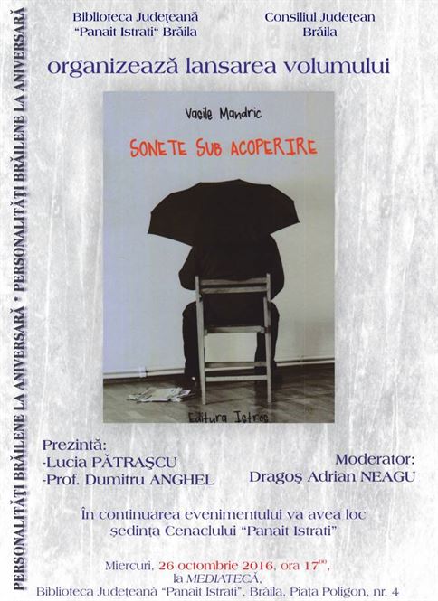 Sonete sub acoperire, la Biblioteca Judeteana