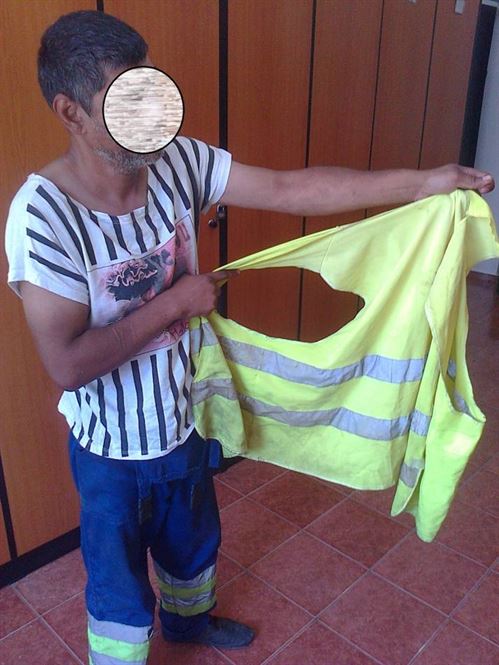 Maturator batut in plina strada