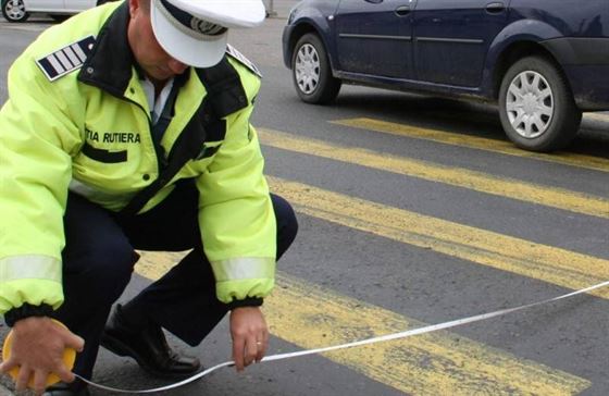 Pieton baut accidentat in zona marcajului pietonal