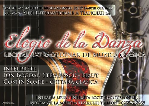 Ziua mondiala a teatrului, sarbatorita la TMF