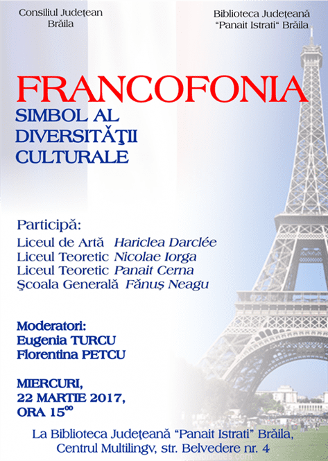 Concurs scolar Francofonia – simbol al diversității