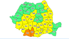 Braila ramane sub cod galben de canicula si sambata